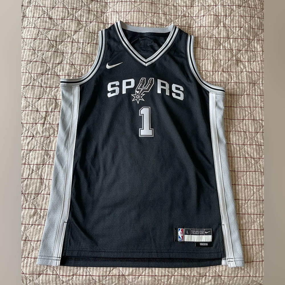 Nike Wembanyama Black and White NBA Dri-FIT Jersey